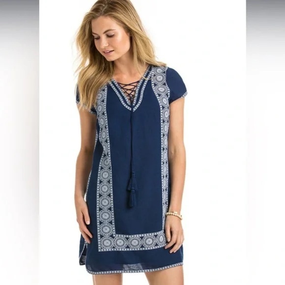 Vineyard Vines Lace up Tunic Dress size 16 - Picture 8 of 9